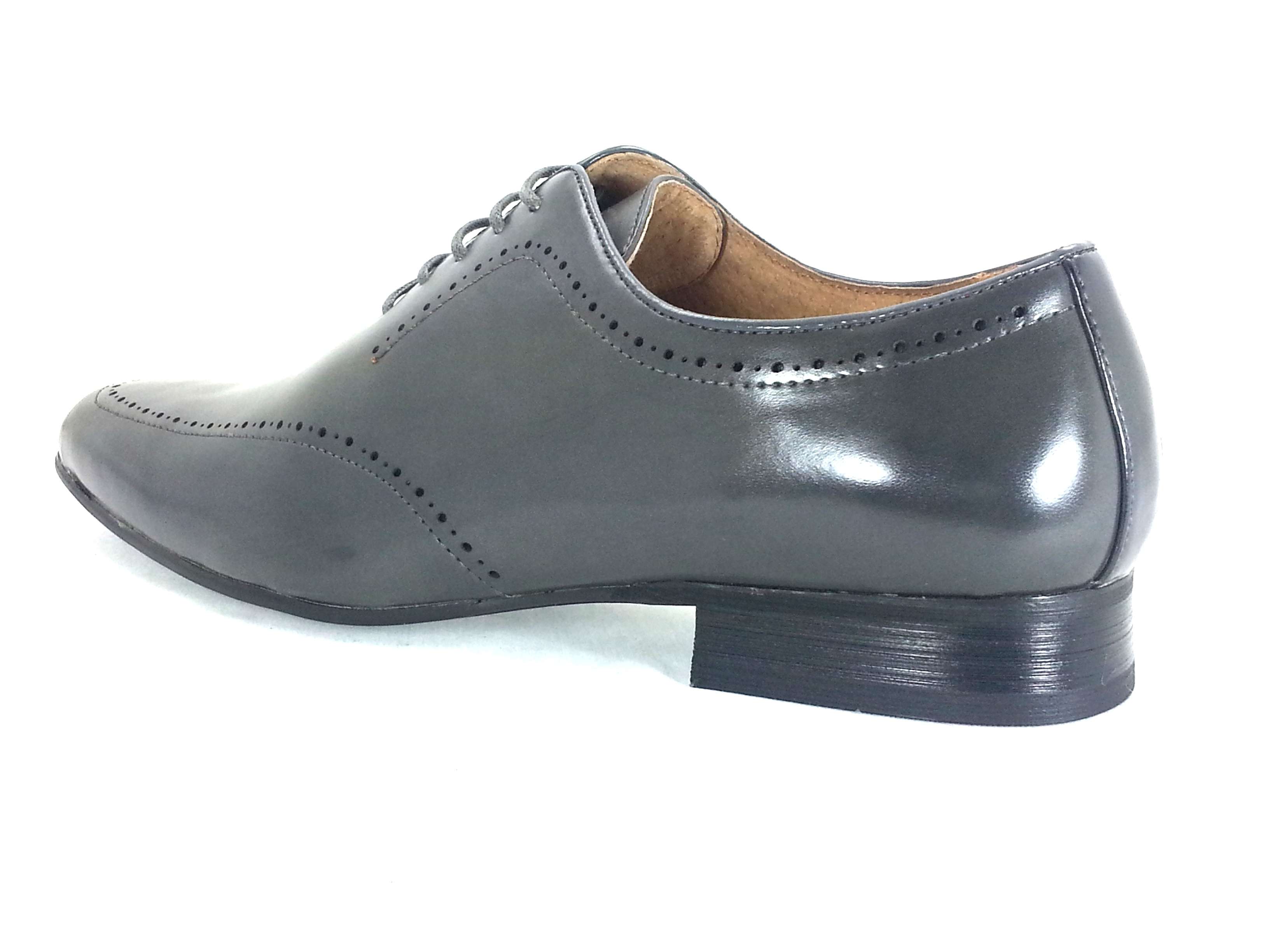 Mens Dress Shoes Majestic Grey Oxford Lace Up Fashion shoes | eBay